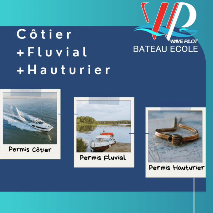 Pack permis cotier+Fluvial+Hauturier